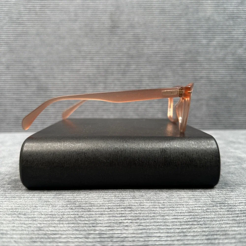 Lucky Brand D821 Peach Translucent Cat Eye Y2k Eyeglass Frames 52-16-140 Womens